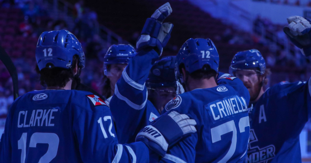 Wichita Thunder celebrate a goal