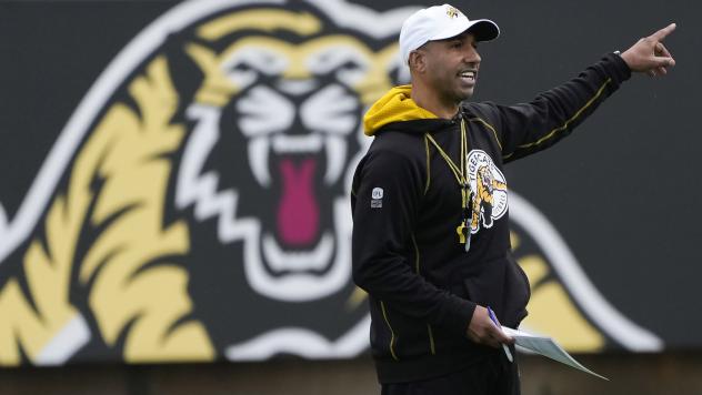 Orlondo Steinauer of the Hamilton Tiger-Cats