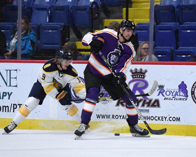 Defenseman David Drake with the Reading Royals