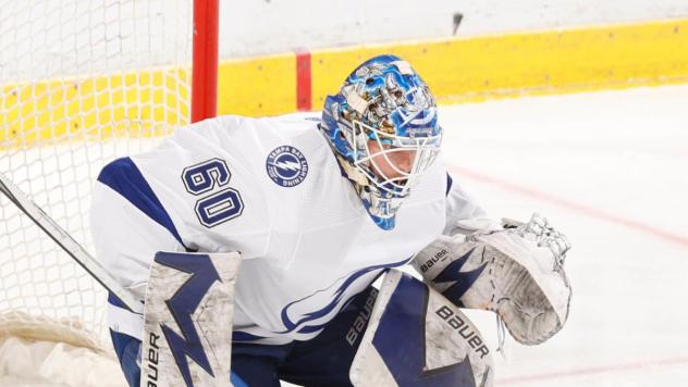 Hugo Alnefelt with the Tampa Bay Lightning