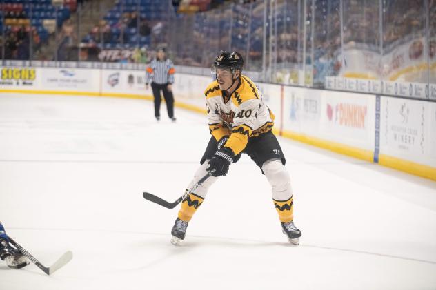 Forward Alex Renaud with the Fayetteville Marksmen