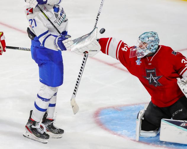 Allen Americans goaltender Antoine Bibeau