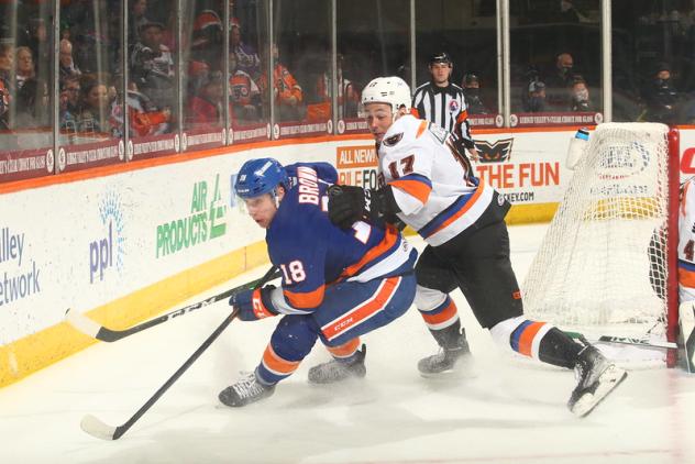 Lehigh Valley Phantoms center German Rubtsov (right)