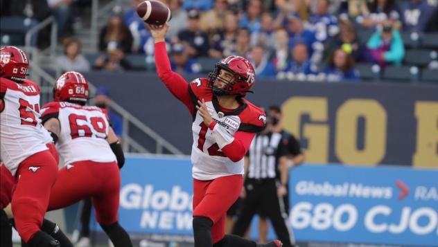 Calgary Stampeders quarterback Jake Maier