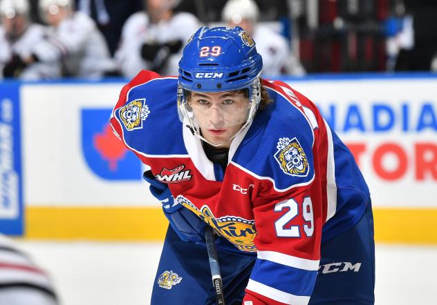 Forward Kobe with the Edmonton Oil Kings