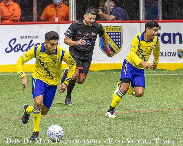 San Diego Sockers with possession