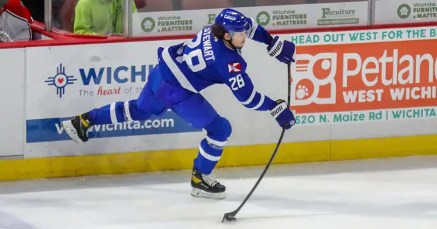 Wichita Thunder defenseman Dean Stewart