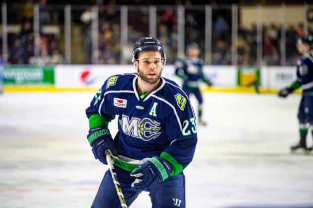 Forward Alex Kile with the Maine Mariners