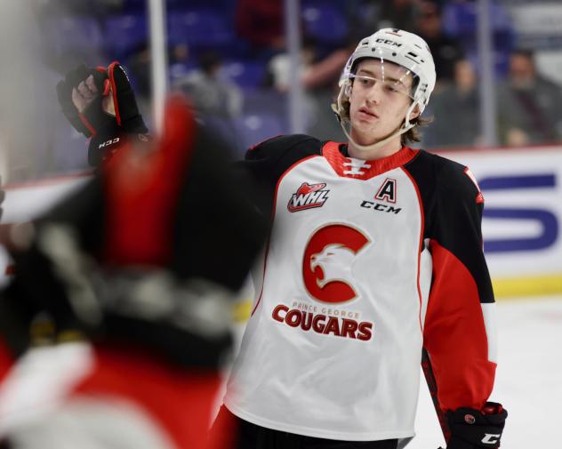 Prince George Cougars React after a goal