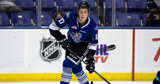 Victoria Royals defenceman Wyatt Wilson