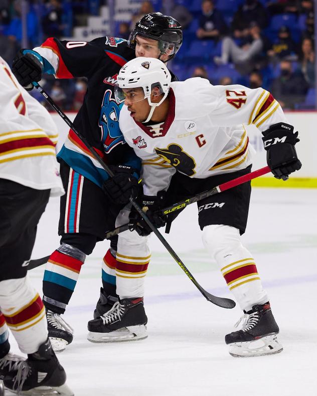 Vancouver Giants forward Justin Sourdif