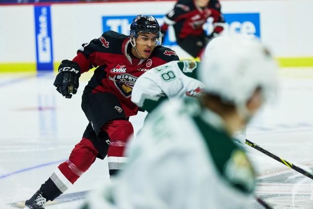 Vancouver Giants forward Justin Sourdif