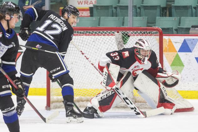 Prince George Cougars goaltender Ty Young vs. the Victoria Royals