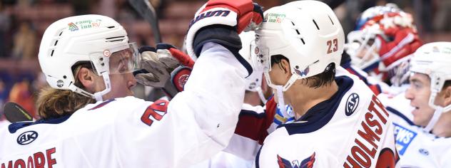 South Carolina Stingrays exchange high fives