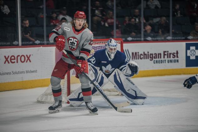 Grand Rapids Griffins center Chase Pearson vs. the Toronto Marlies