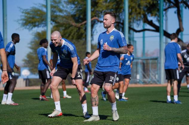 Seattle Sounders FC train in Tucson