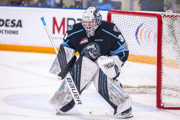 Winnipeg ICE goaltender Daniel Hauser