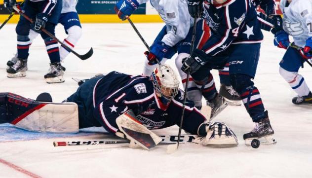 Tri-City Americans goaltender Tomas Suchanek
