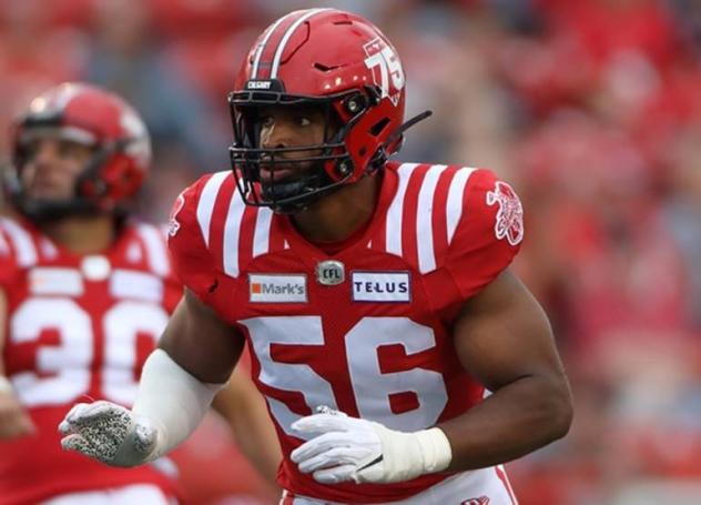 Calgary Stampeders linebacker Jameer Thurman