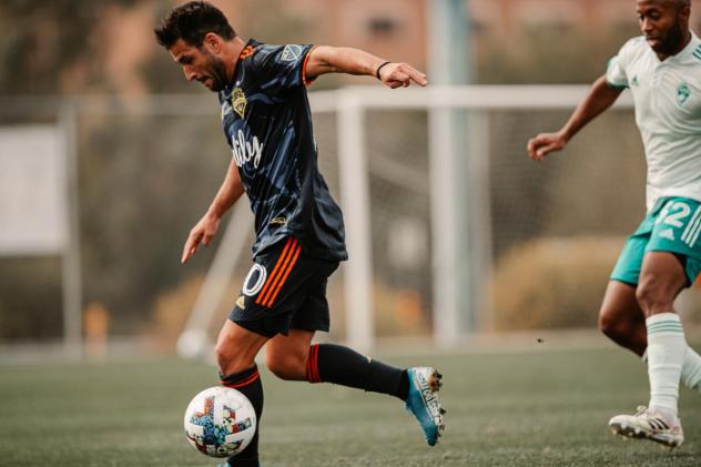 Seattle Sounders FC scrimmage the Colorado Rapids in Tucson, AZ