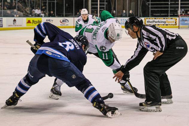 Texas Stars face off with the Manitoba Moose