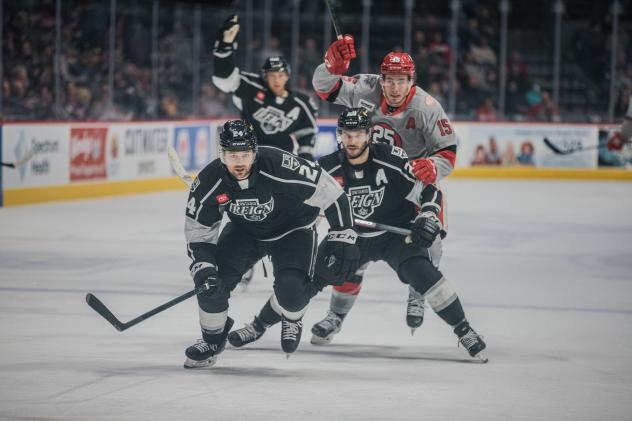 Grand Rapids Griffins battle the Ontario Reign