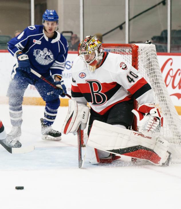 Belleville Senators goaltender Mads Sogaard vs. the Syracuse Crunch