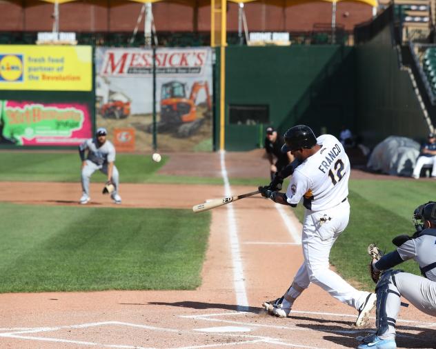 York Revolution third baseman Carlos Franco