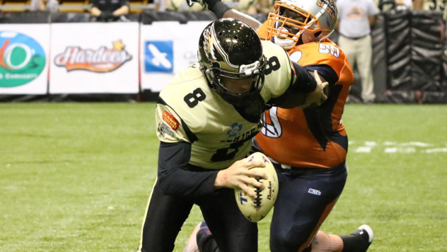 Quarterback Warren Smith with the Lehigh Valley Steelhawks