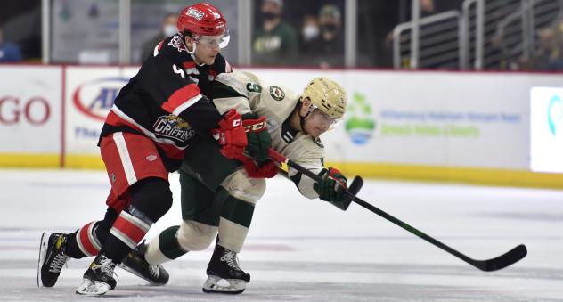 Grand Rapids Griffins battle the Iowa Wild