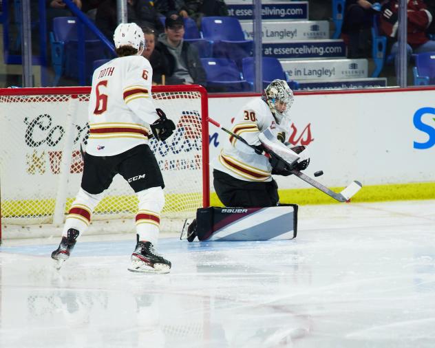 Vancouver Giants goaltender Jesper Vikman