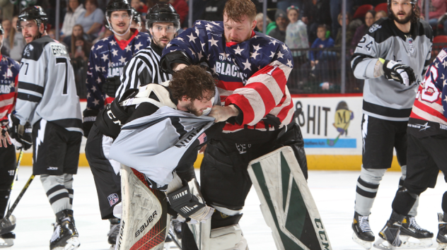Binghamton Black Bears mix it up with the Delaware Thunder