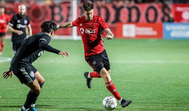 Phoenix Rising FC with possession vs. Louisville City FC
