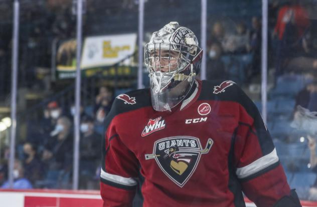 Vancouver Giants goaltender Jesper Vikman