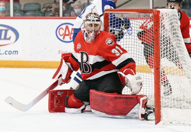 Belleville Senators goaltender Kevin Mandolese vs. the Syracuse Crunch