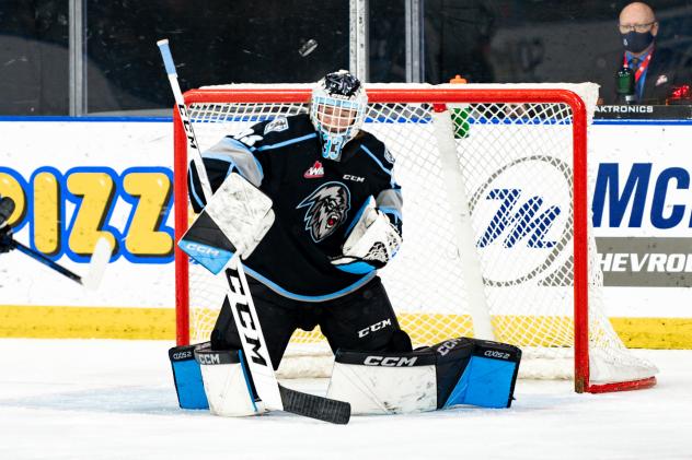 Winnipeg ICE goaltender Gage Alexander