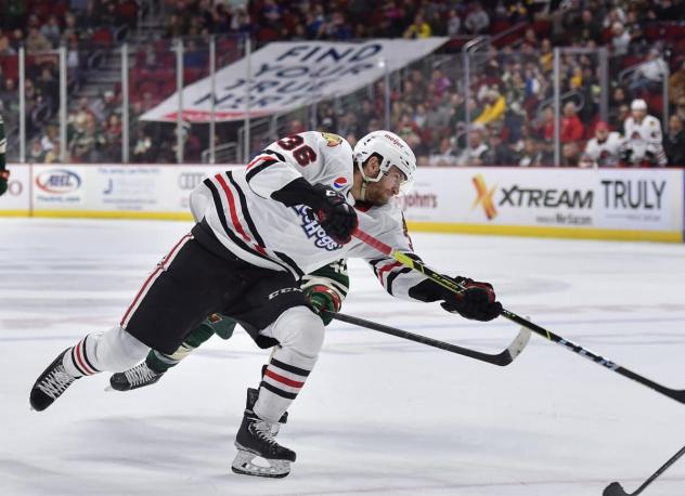 Rockford IceHogs left wing Josiah Slavin