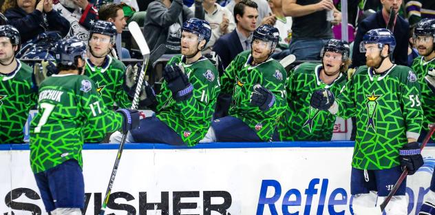 Jacksonville Icemen in Lizard Kings jerseys