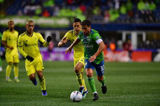 Seattle Sounders FC midfielder Nicolás Lodeiro vs. Nashville SC