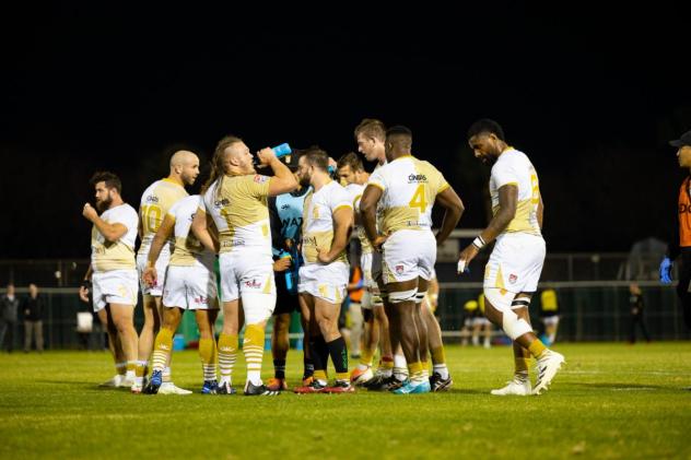NOLA Gold during a break in the action