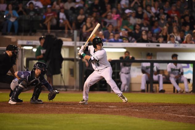 Dayton Dragons catcher Eric Yang