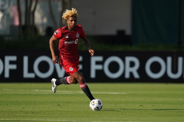 Defender Luke Singh with Toronto FC