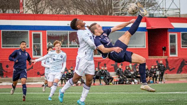 Indy Eleven battles the Chicago Fire FC in a preseason tuneup