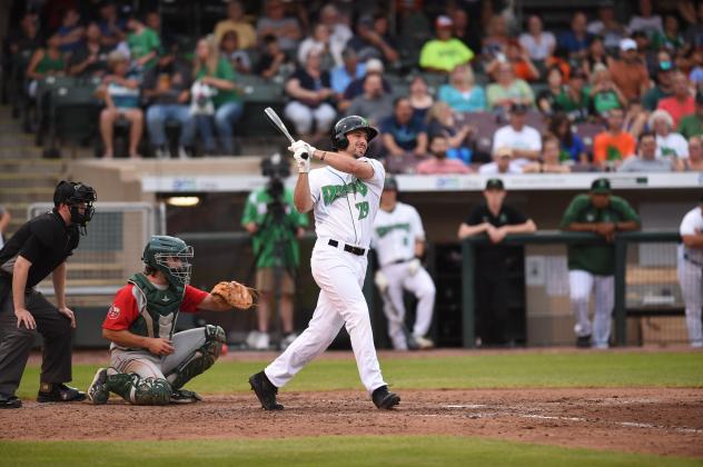 Dayton Dragons first baseman Alex McGarry