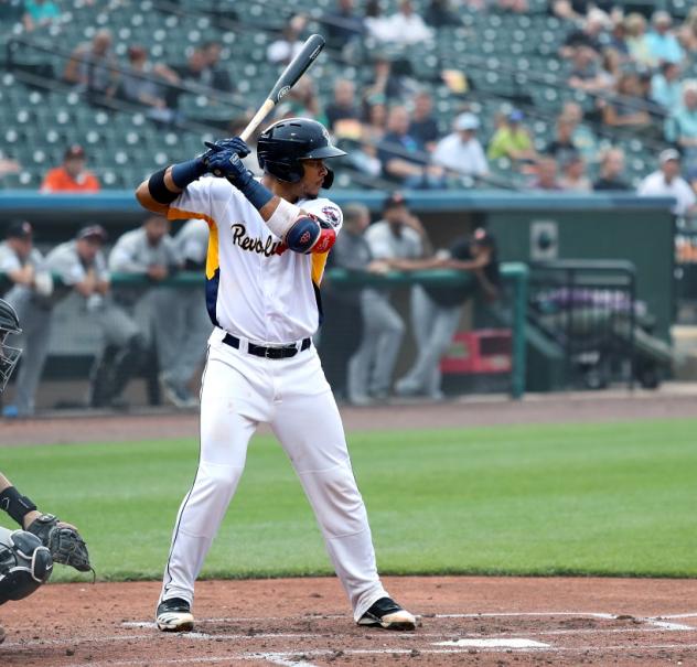 Carlos Castro at bat for the York Revolution