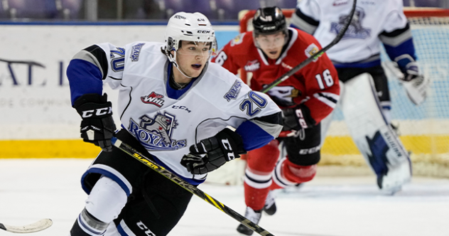 Victoria Royals left wing Caleb Willms vs. the Portland Winterhawks