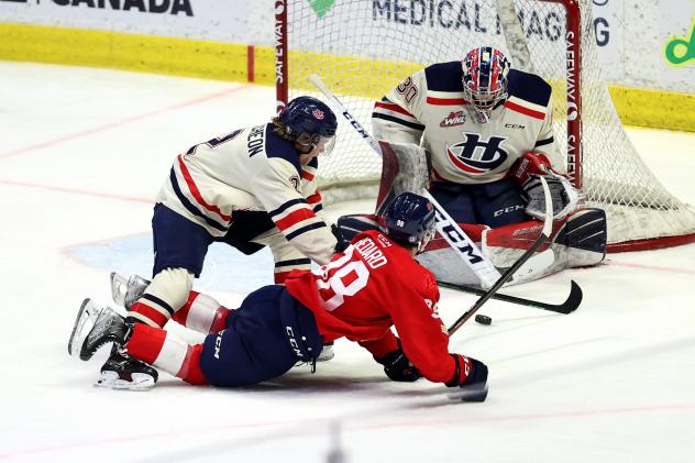 Regina Pats centre Connor Bedard vs. the Lethbridge Hurricanes