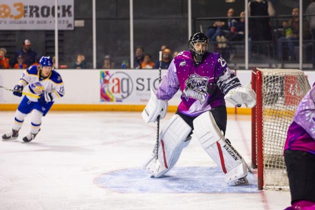 Goaltender Sammy Bernard with the Knoxville Ice Bears