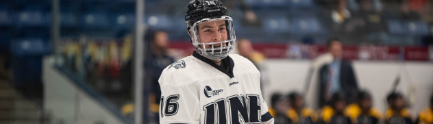 Forward Filip Engarås at the University of New Hampshire