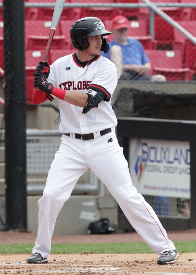 Sioux City Explorers infielder Nate Samson
